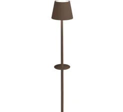 Baladeuse, Poldina, Corten, avec piquet, IP54, LED, dim, 2200-3000K, 256 lm, Ø11cm, H60cm - Zafferano