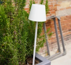 Baladeuse, Poldina, Corten, avec piquet, IP54, LED, dim, 2200-3000K, 256 lm, Ø11cm, H60cm - Zafferano