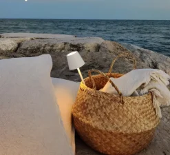 Baladeuse, Poldina Micro, blanc, IP65, LED, dim, 2200-3000K, 195 lm, Ø7cm, H27,5cm - Zafferano