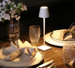 Baladeuse, Poldina Micro, blanc, IP65, LED, dim, 2200-3000K, 195 lm, Ø7cm, H27,5cm - Zafferano