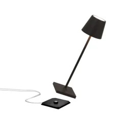 Baladeuse, Poldina Micro, noir, IP65, LED, dim, 2200-3000K, 195 lm, Ø7cm, H27,5cm - Zafferano