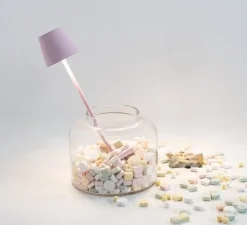 Baladeuse, Poldina Micro, rose, IP65, LED, dim, 2200-3000K, 195 lm, Ø7cm, H27,5cm - Zafferano