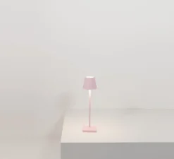 Baladeuse, Poldina Micro, rose, IP65, LED, dim, 2200-3000K, 195 lm, Ø7cm, H27,5cm - Zafferano