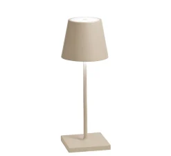 Baladeuse, Poldina Mini, sable, IP65, LED, dim, 2200-3000K, 234-256 lm, Ø11cm, H30cm - Zafferano