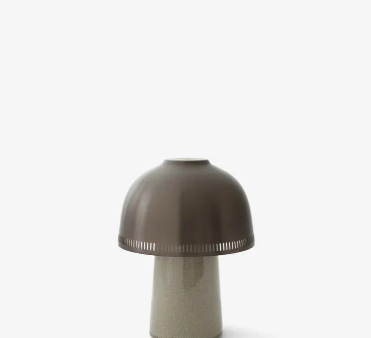 Baladeuse, Raku, beige gris et bronze, dimmable, Ø16cm, H21cm - Andtradition