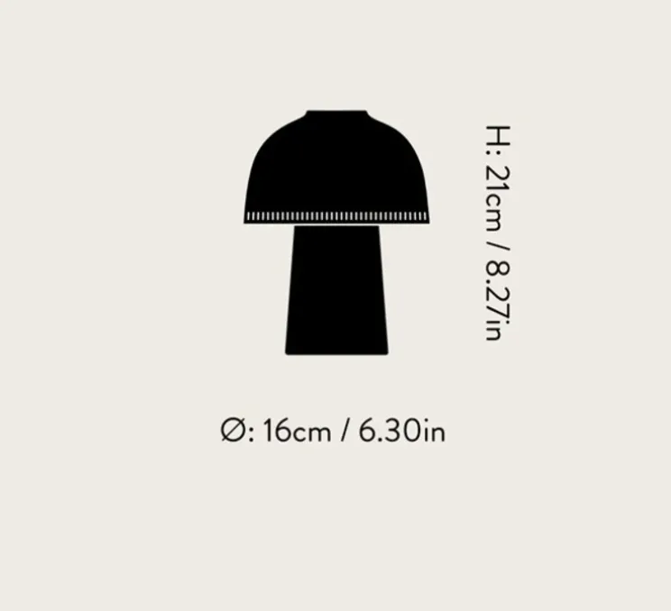 Baladeuse, Raku, beige gris et bronze, dimmable, Ø16cm, H21cm - Andtradition