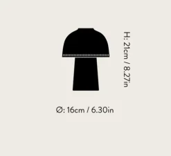 Baladeuse, Raku, bleu vert et laiton, dimmable, Ø16cm, H21cm - Andtradition