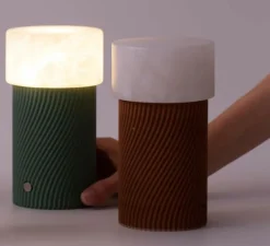 Baladeuse, Rizzo, vert, LED, dim, 3000K, 250 lm, Ø9cm, H16cm - Robin