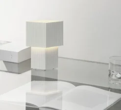 Baladeuse, Romb Mini, blanc coton, IP44, L8cm, H19cm - Pholc