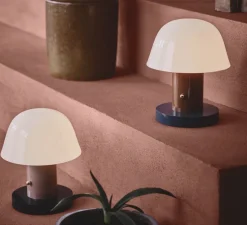 Baladeuse, Setago JH27, rouille, bleu, IP43, Ø23cm, H22cm - Andtradition