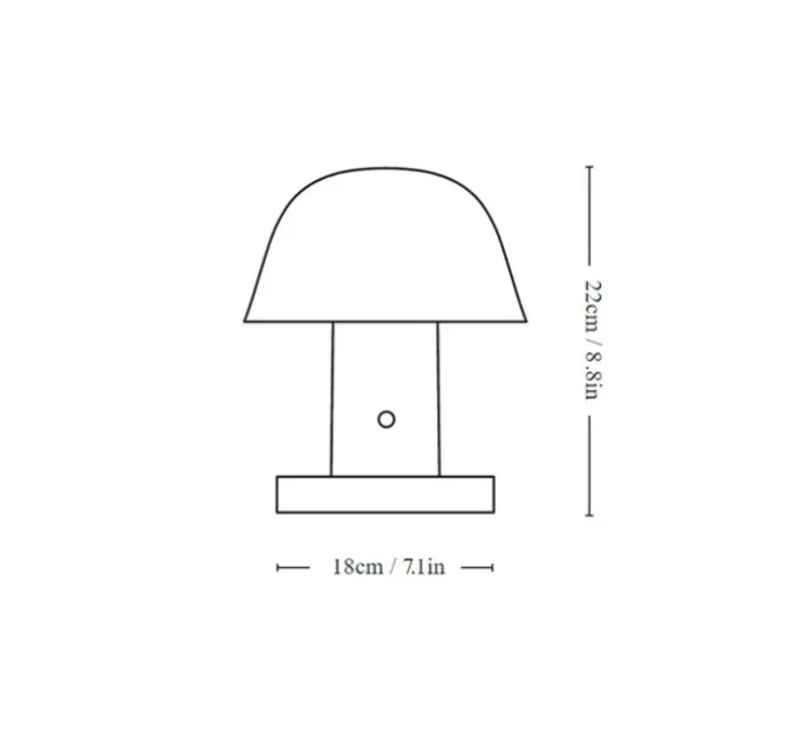 Baladeuse, Setago JH27, rouille, bleu, IP43, Ø23cm, H22cm - Andtradition