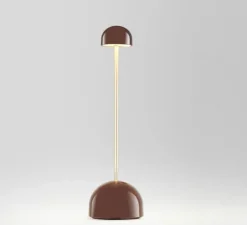Baladeuse, Sips, marron chocolat, or, IP43, LED, dim, 2700K, 327 lm, Ø9cm, H31cm - Marset