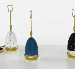 Baladeuse, Stellina, Réédition, Veilleuse rechargeable, laiton brossé, LED, dim, 2700K, 310 lm, Ø11cm, H35,5cm - Arredoluce