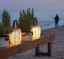 Baladeuse, Tanit M/29/R, beige, LED, 2700K, 54lm, Ø15,5cm, H29cm - Bover