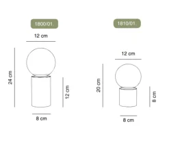 Baladeuse, Tribeca USB, blanc, IP45, LED, 3000K, 150lm, L12cm, H24cm - Alma light