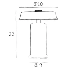 Baladeuse, Trip No.2 , Opaline ambre, Marbre vert, IP44, LED, dim, 2700K, Ø18cm, H22cm - Design by us