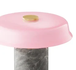 Baladeuse, Trip No.2 , Rose brillant, Marbre gris, IP44, LED, dim, 2700K, Ø18cm, H22cm - Design by us