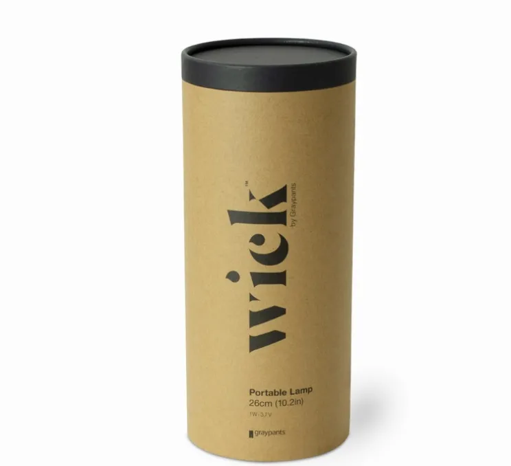 Baladeuse, Wick, blanc, LED, dim, 2600K, Ø12cm, H26cm - Graypants