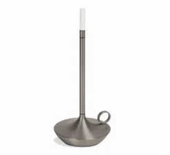 Baladeuse, Wick, Graphite, LED, dim, 2600K, Ø12cm, H26cm - Graypants