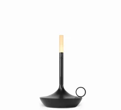 Baladeuse, Wick S, noir, IP44, LED, dim, 2600K, 35 lm, Ø12cm, H16,5cm - Graypants