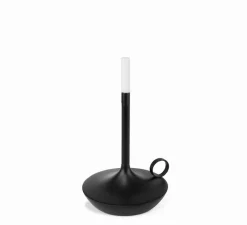 Baladeuse, Wick S, noir, IP44, LED, dim, 2600K, 35 lm, Ø12cm, H16,5cm - Graypants