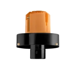 Base de plafonnier encastrable, light.139.b, noir, Ø11cm, H3cm - Zangra