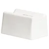 Base pour applique, douille s14d, porcelaine blanche, pour ampoule tubulaire, L7cm, H4cm, P4.6cm - Zangra