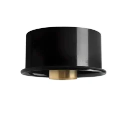 Base pour applique, light.167, noir, Ø10cm, H5cm - Zangra