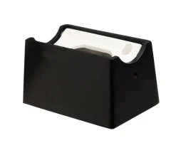 Base pour applique murale S14d, tube, noir, L7cm, H4cm, l4.6cm - Zangra