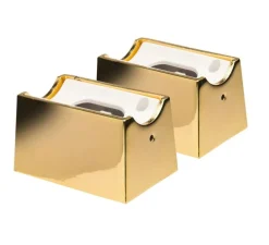 Base simple, applique ou plafonnier, tube, or, L7cm, H4cm, l4.6cm - Zangra