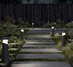 Borne, Alfiere Large, gris foncé, IP65, Ø12,4cm, H60cm - 9010 Novantadieci