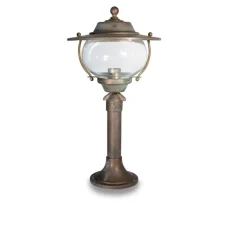 Borne, Betulle 2064, Laiton vieilli, cuivre, IP44, Ø26cm, H48cm - Moretti Luce