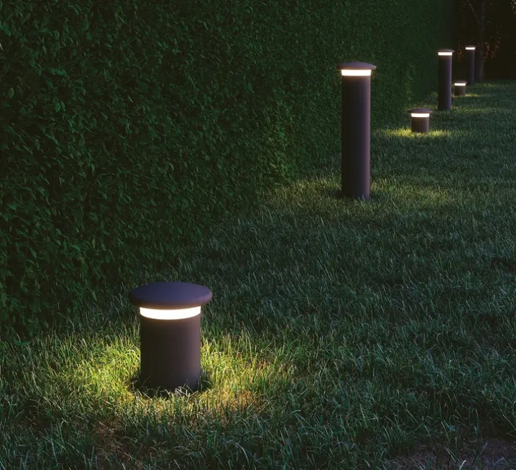 Borne, Bitt S, rouille, IP65, LED, 3000K, 1284 lm, Ø20,9cm, H27,5cm - Nedgis