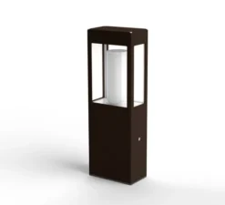 Borne, Brick², modèle n°2, Rouille, IP44, L17cm, H50cm - Roger Pradier