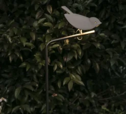 Borne, Chirp, blanc & noir, IP55, LED, 2700K, 360 lm, L18cm, H80cm - Toscot