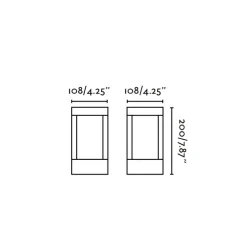Borne d'extérieur, Agra, gris, Led, 3000K, 420lm, H20cm - FARO