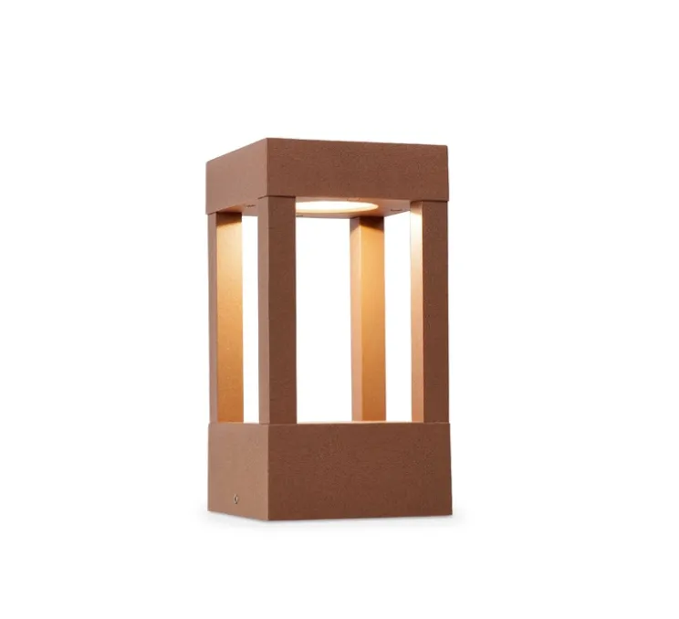 Borne d'extérieur, Agra, marron, hauteur 20cm - FARO