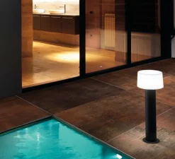 Borne d'extérieur, MUFFIN, gris anthracite, H55,9cm - FARO