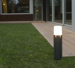 Borne d'extérieur, Tram, noir, H63cm - FARO