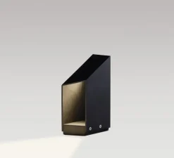 Borne, Domus B26, noir, IP65, LED, 2700K, 505 lm, L14cm, H26cm - Marset