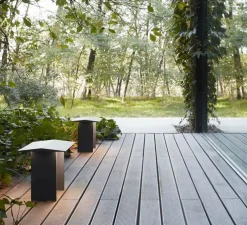 Borne, Fienile, extérieur, gris foncé, IP65, LED, dim, 3000K, 780lm, L45cm, H72cm - Luceplan