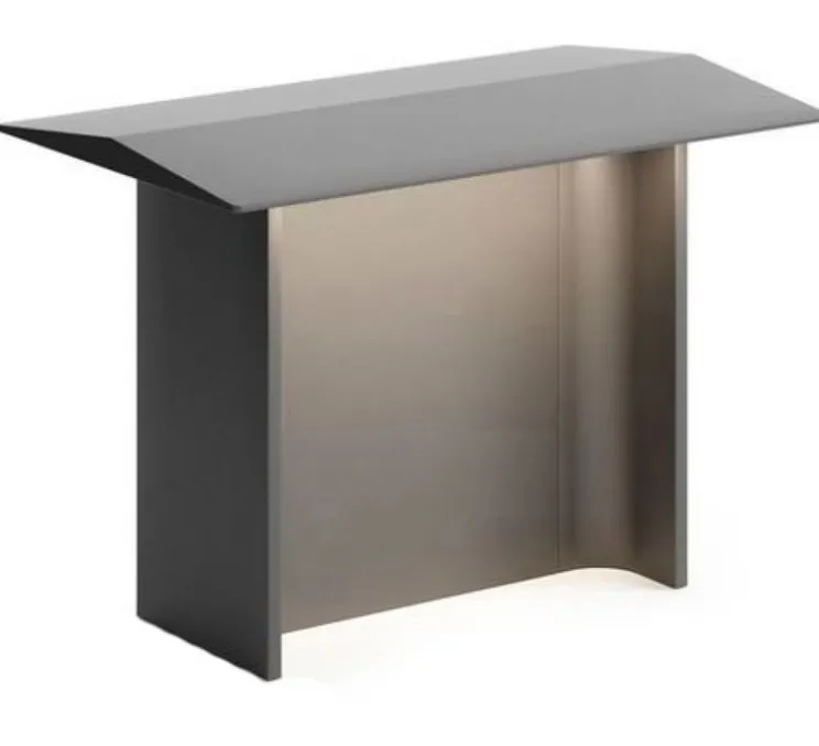 Borne, Fienile, extérieur, gris foncé, IP65, LED, dim, 3000K, 780lm, L45cm, H72cm - Luceplan