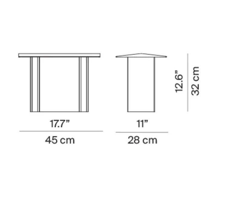 Borne, Fienile, extérieur, gris foncé, IP65, LED, dim, 3000K, 780lm, L45cm, H72cm - Luceplan