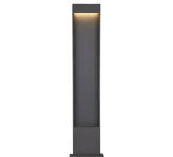 Borne, Flatt 100, anthracite, IP65, LED, 3000-4000 K, 400 lm, L18cm, H100cm - SLV