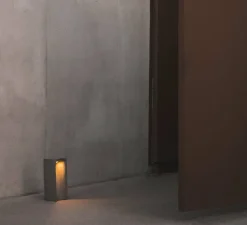 Borne, Grot 400, béton, IP55, LED, 2700K, 77 lm, L15,8cm, H40cm - Faro