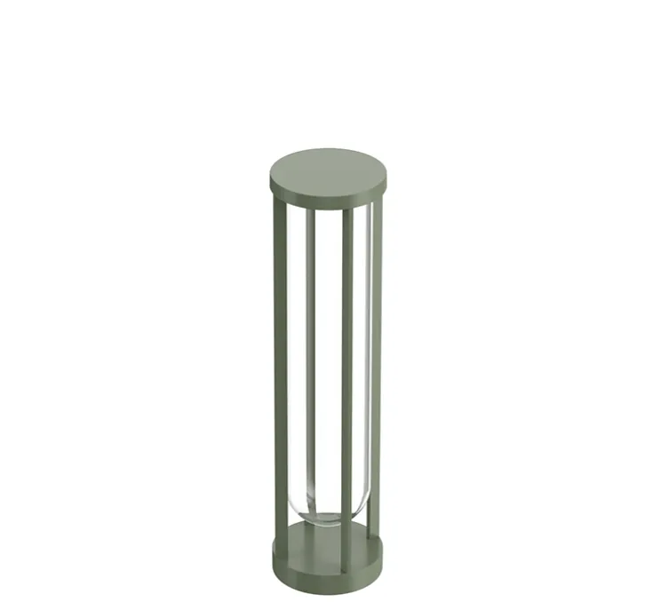 Borne, In Vitro, vert pâle, IP65, LED, 2700K, 667 lm, Ø15,5cm, H60cm - Flos