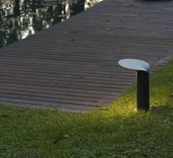 Borne, Lotus, gris foncé, LED, 3000k, 1120lm, l25cm, H35cm - Faro