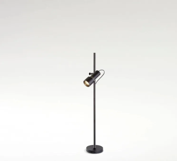 Borne, Palosanto B 5/60, noir, IP65, LED, dim, 2700K, Ø5,2cm, H60cm - Marset