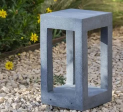 Borne, Pilo 350, béton, IP65, LED, 2700K, 242 lm, L20cm, H35cm - Faro