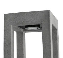 Borne, Pilo 350, béton, IP65, LED, 2700K, 242 lm, L20cm, H35cm - Faro